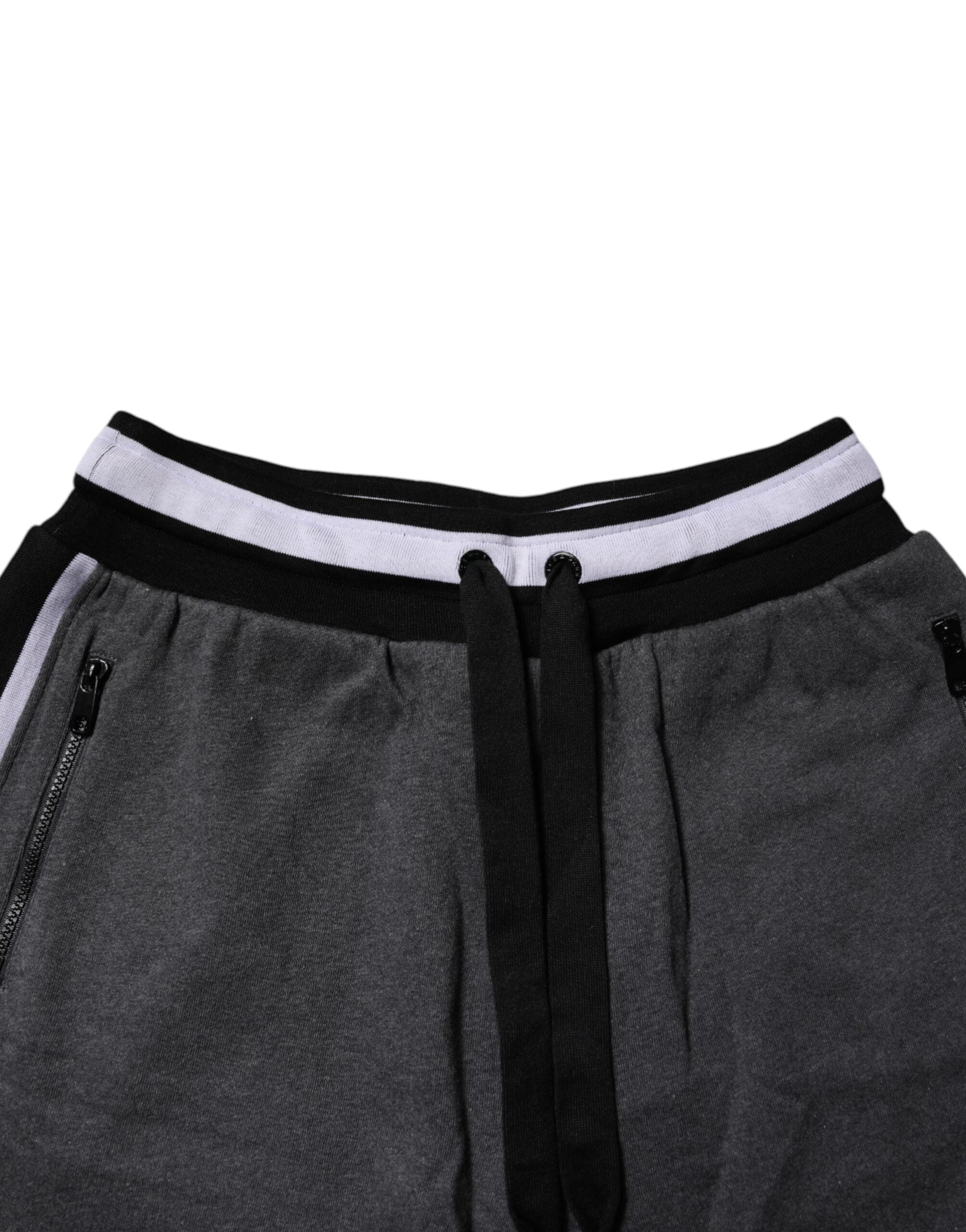 Mörkgrå bomullsbermudashorts