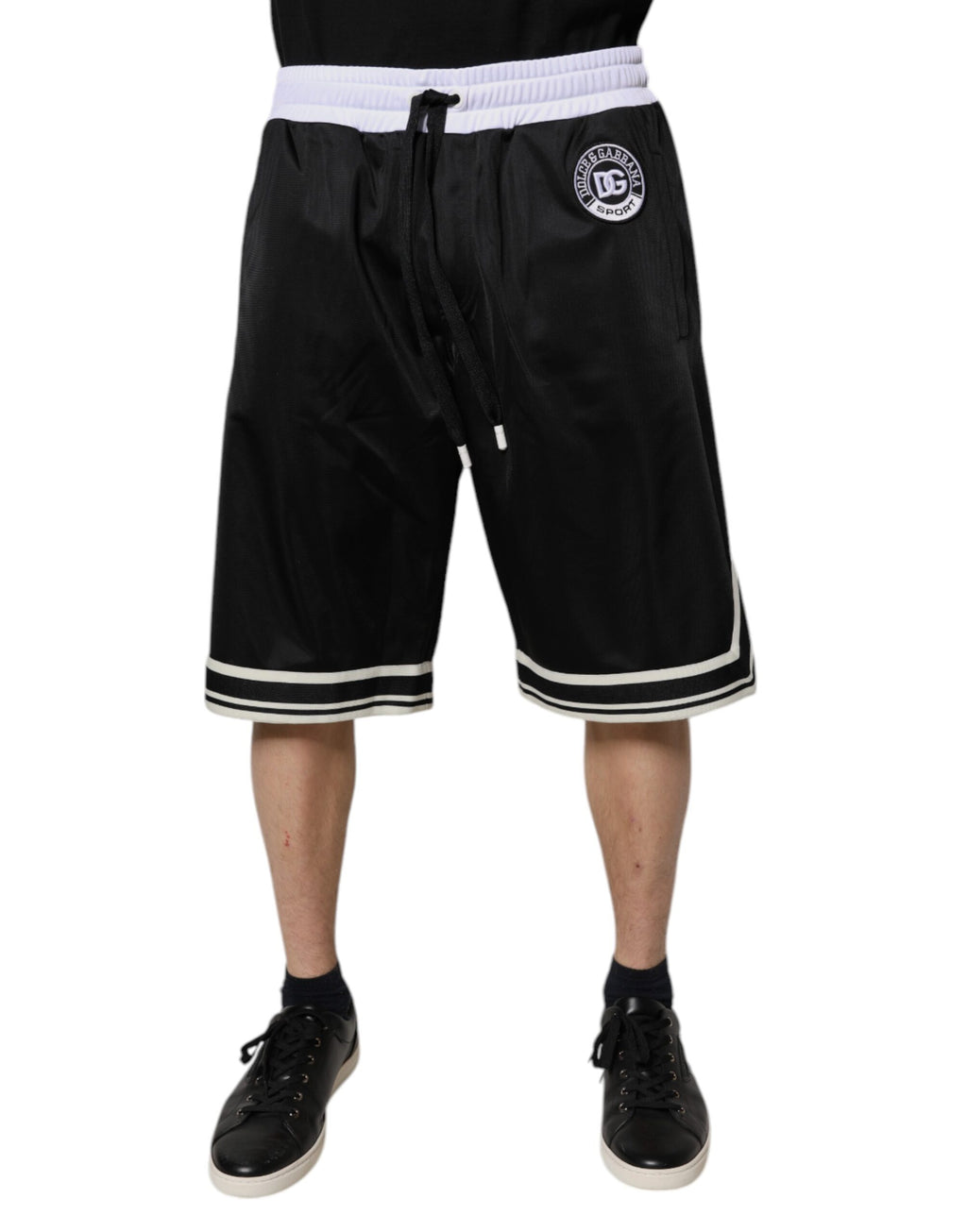 Svarta Vita Herr Bermuda Sweatshorts Shorts