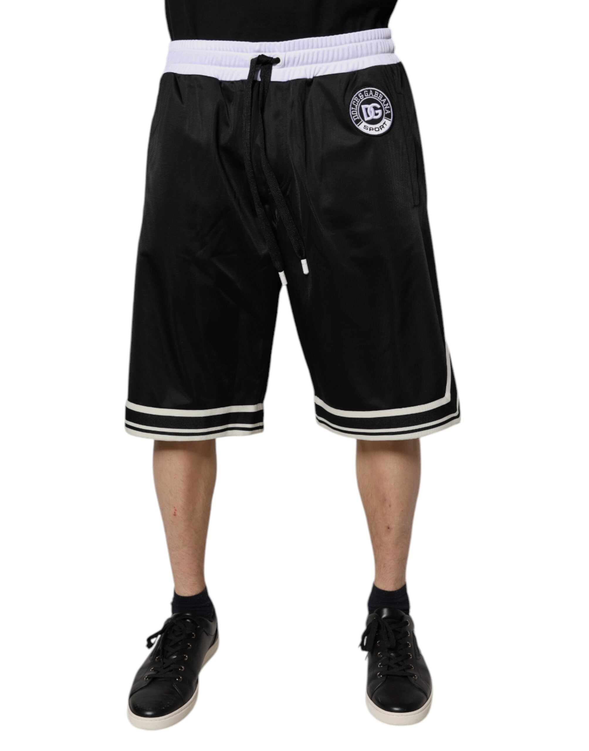 Svarta Vita Herr Bermuda Sweatshorts Shorts