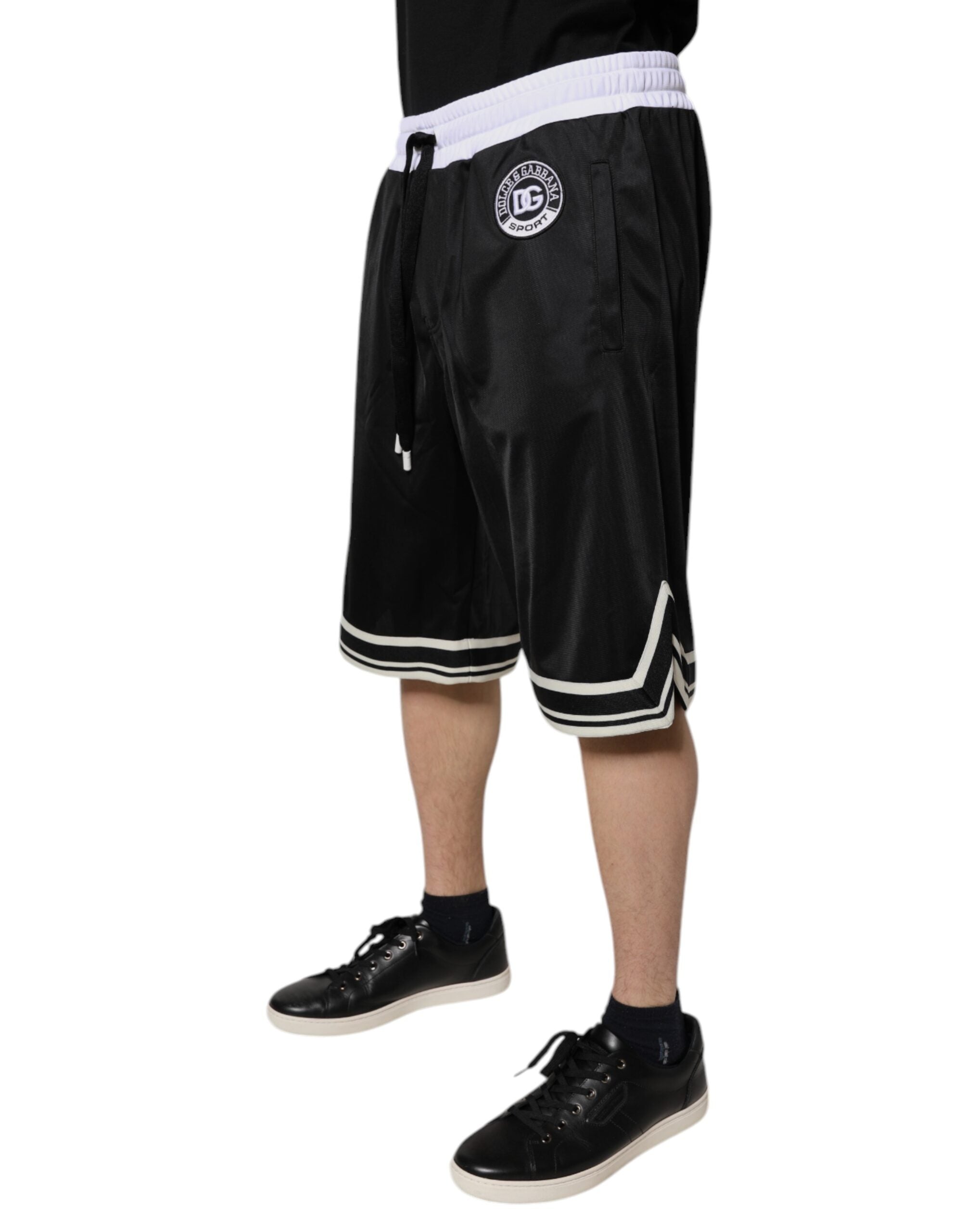 Svarta Vita Herr Bermuda Sweatshorts Shorts
