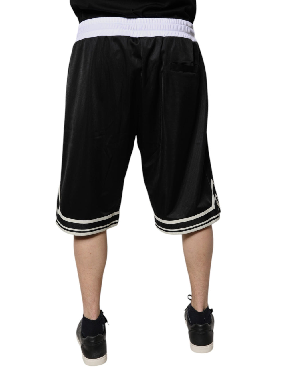 Svarta Vita Herr Bermuda Sweatshorts Shorts