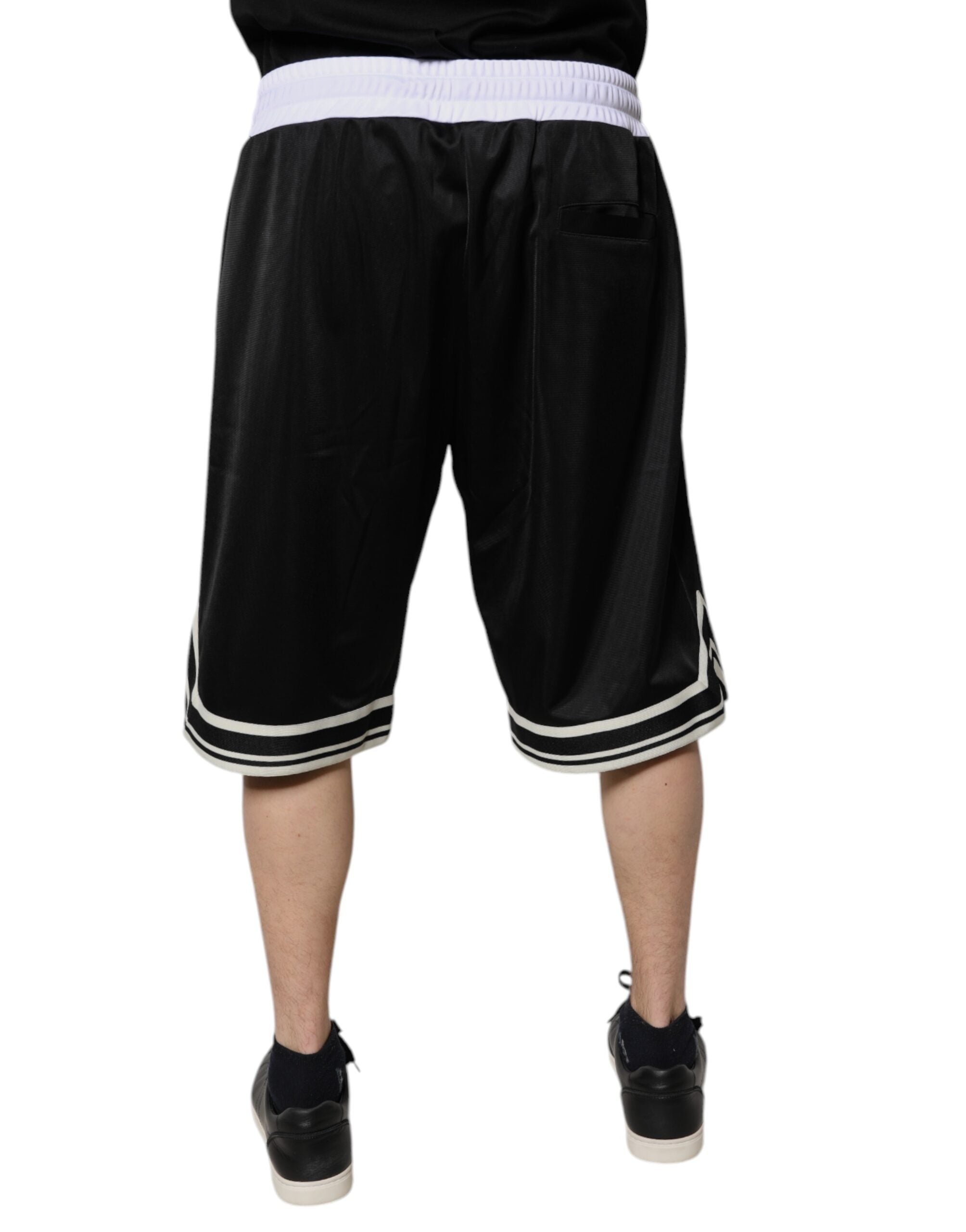 Svarta Vita Herr Bermuda Sweatshorts Shorts