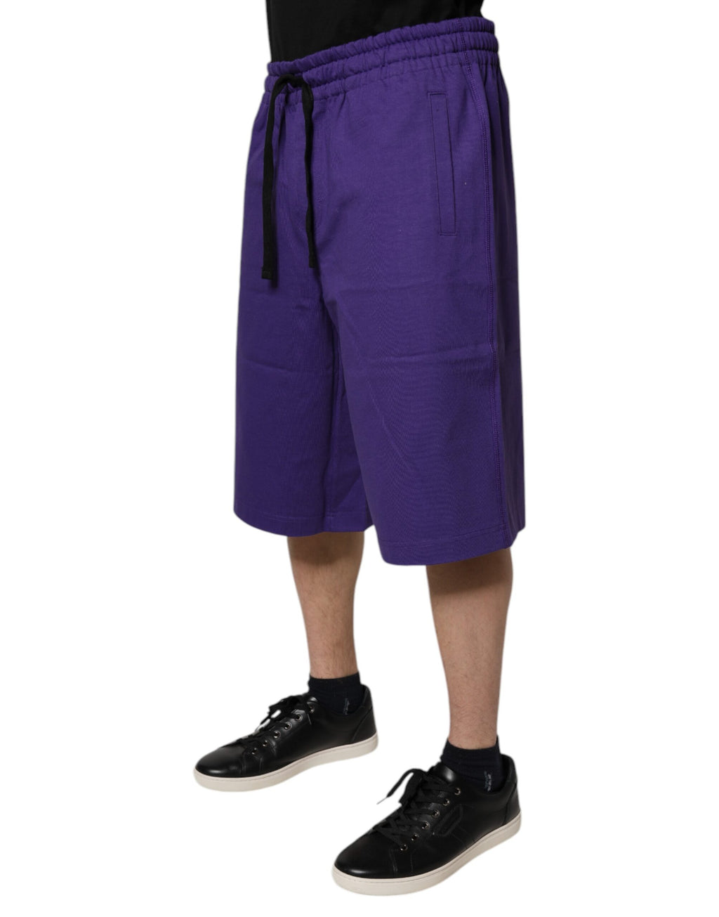 Lila bomullsshorts för män Bermuda