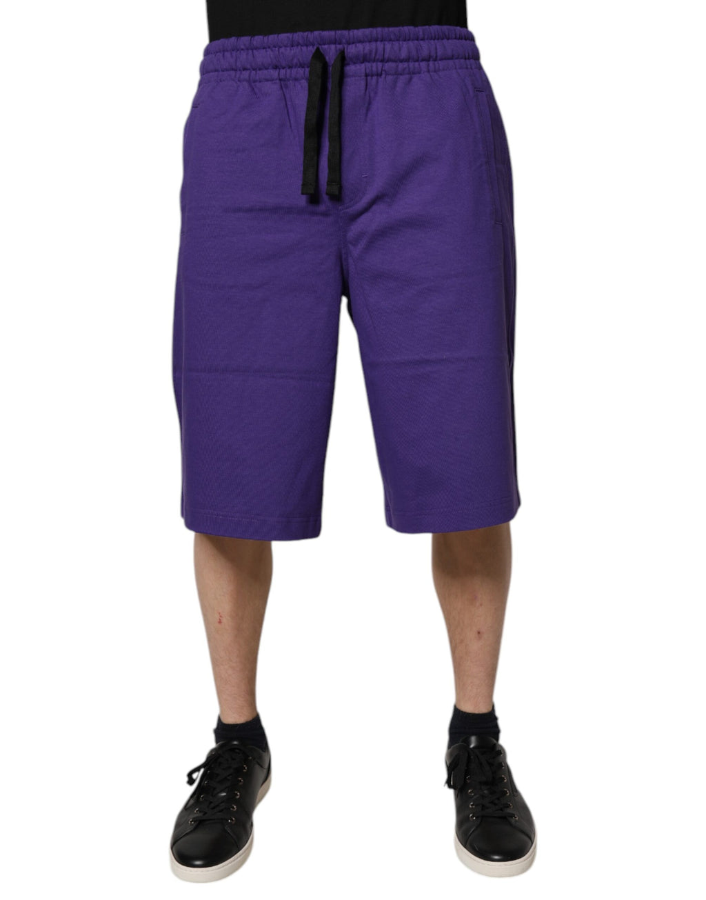 Lila bomullsshorts för män Bermuda