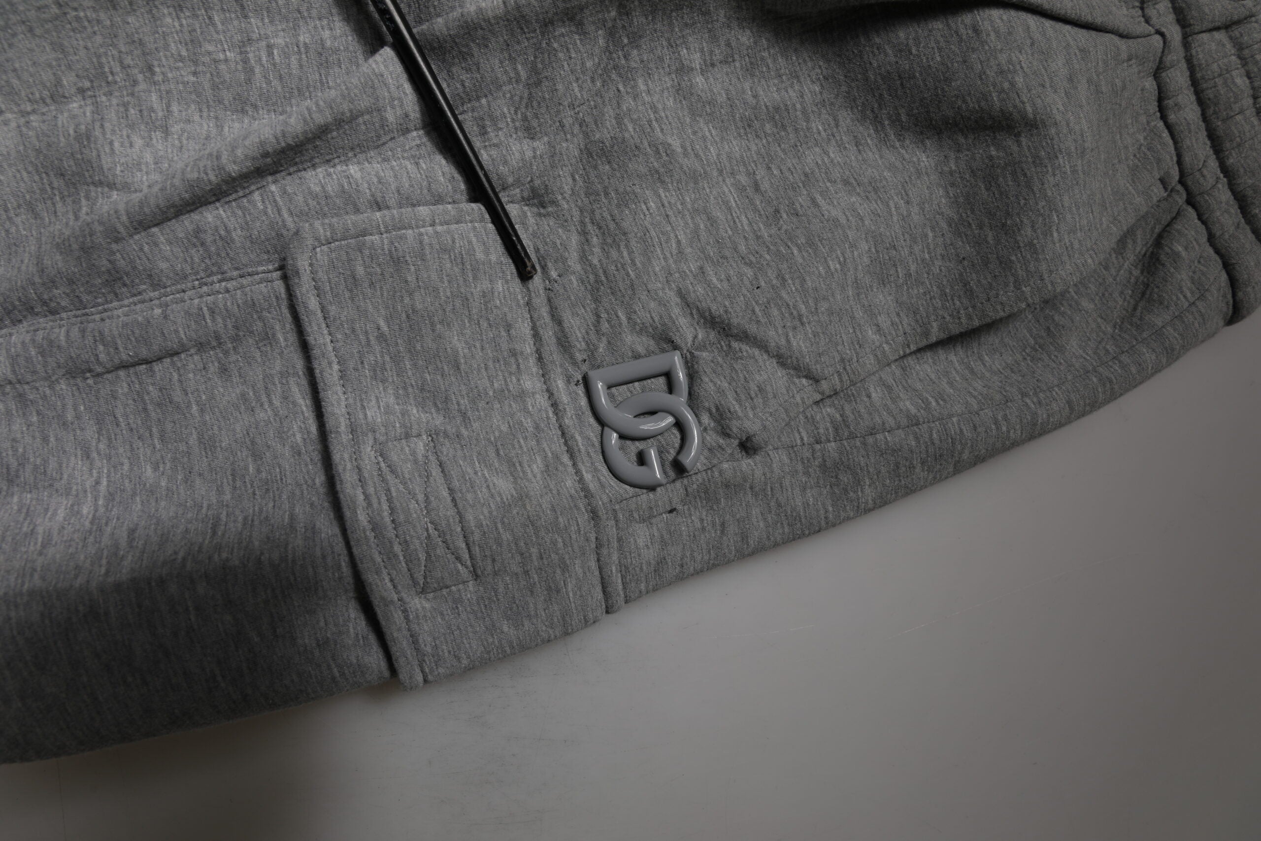 Grå bomulls cargo bermuda sweatshorts shorts