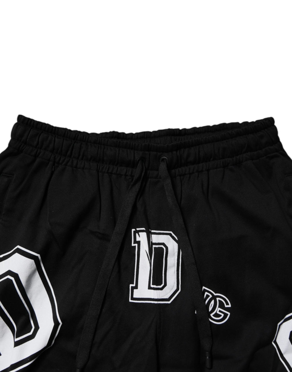 Svarta Bermuda-shorts med logotyp och bomull