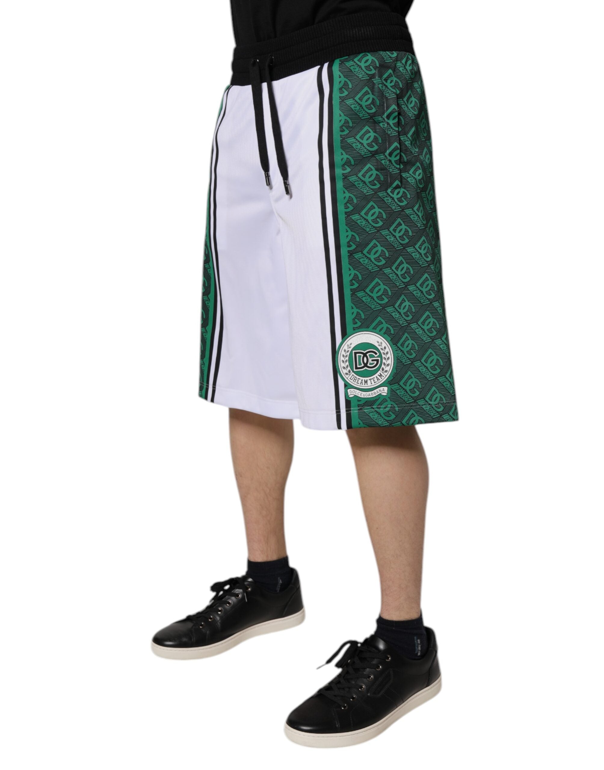 Vita Grön Herr Jersey Sweatshorts Shorts