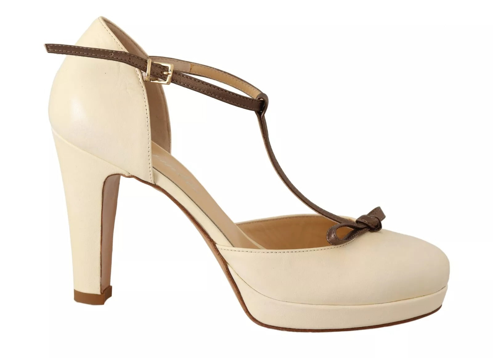 Off White Läder T-rem Klackskor Sandaler