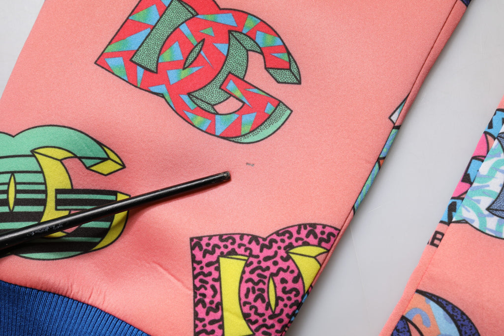 Rosa Joggingbyxor med Logotyp och Monogram