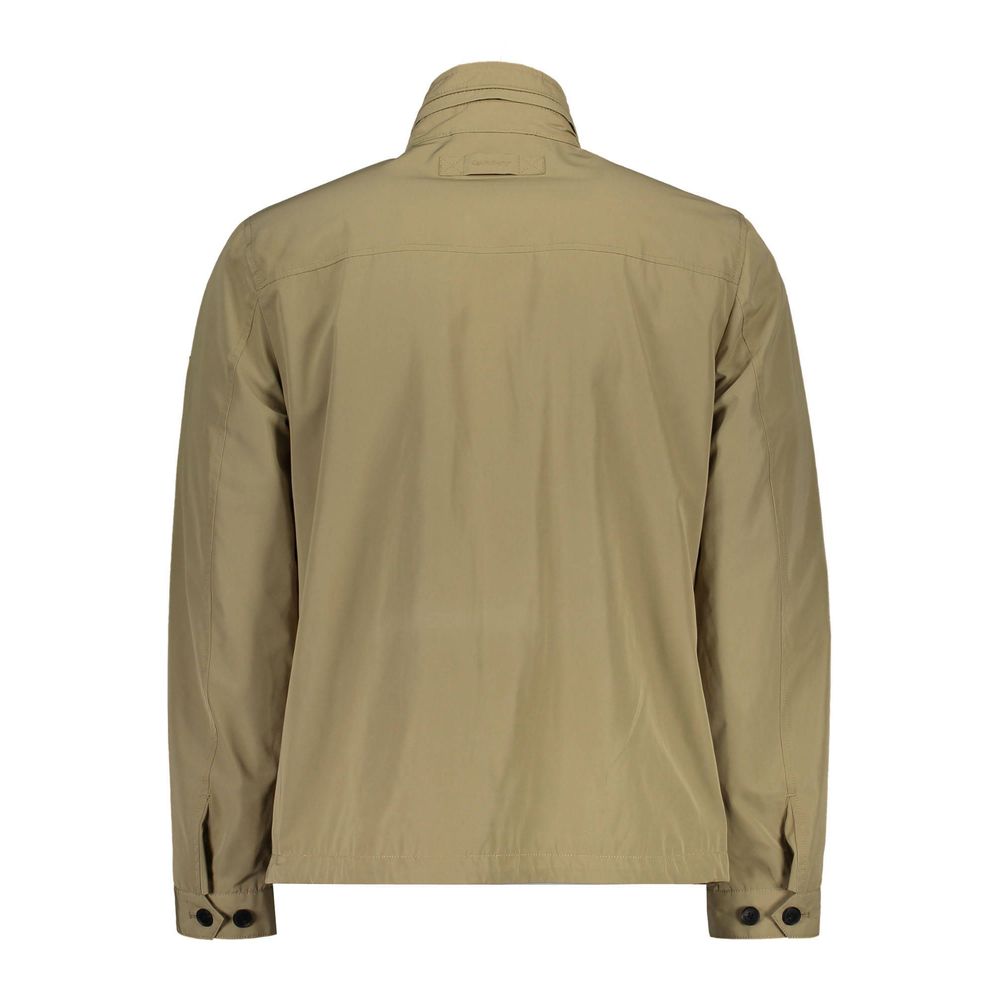 Beige polyester herrjacka