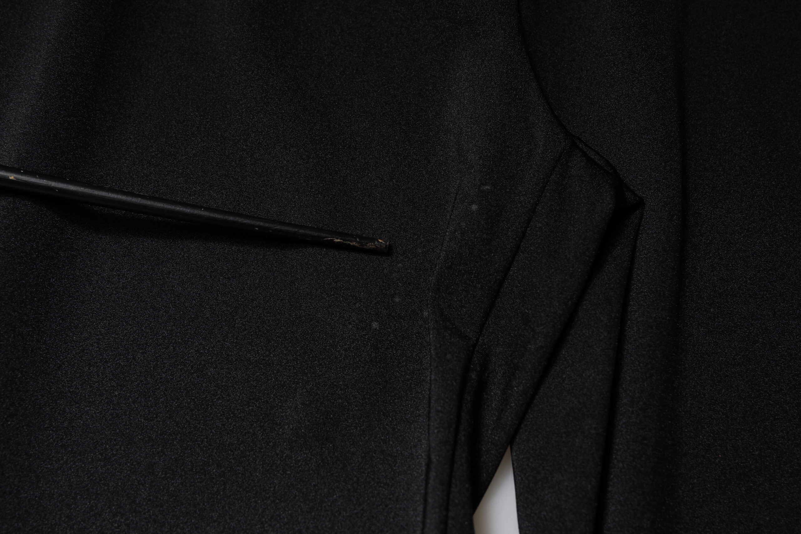 Dolce & Gabbana Black Nylon High Waist Slim Fit Pants