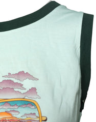 Dolce & Gabbana Light Green Graphic Print Sleeveless Tank T-shirt