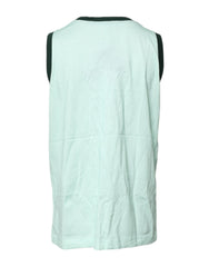Dolce & Gabbana Light Green Graphic Print Sleeveless Tank T-shirt
