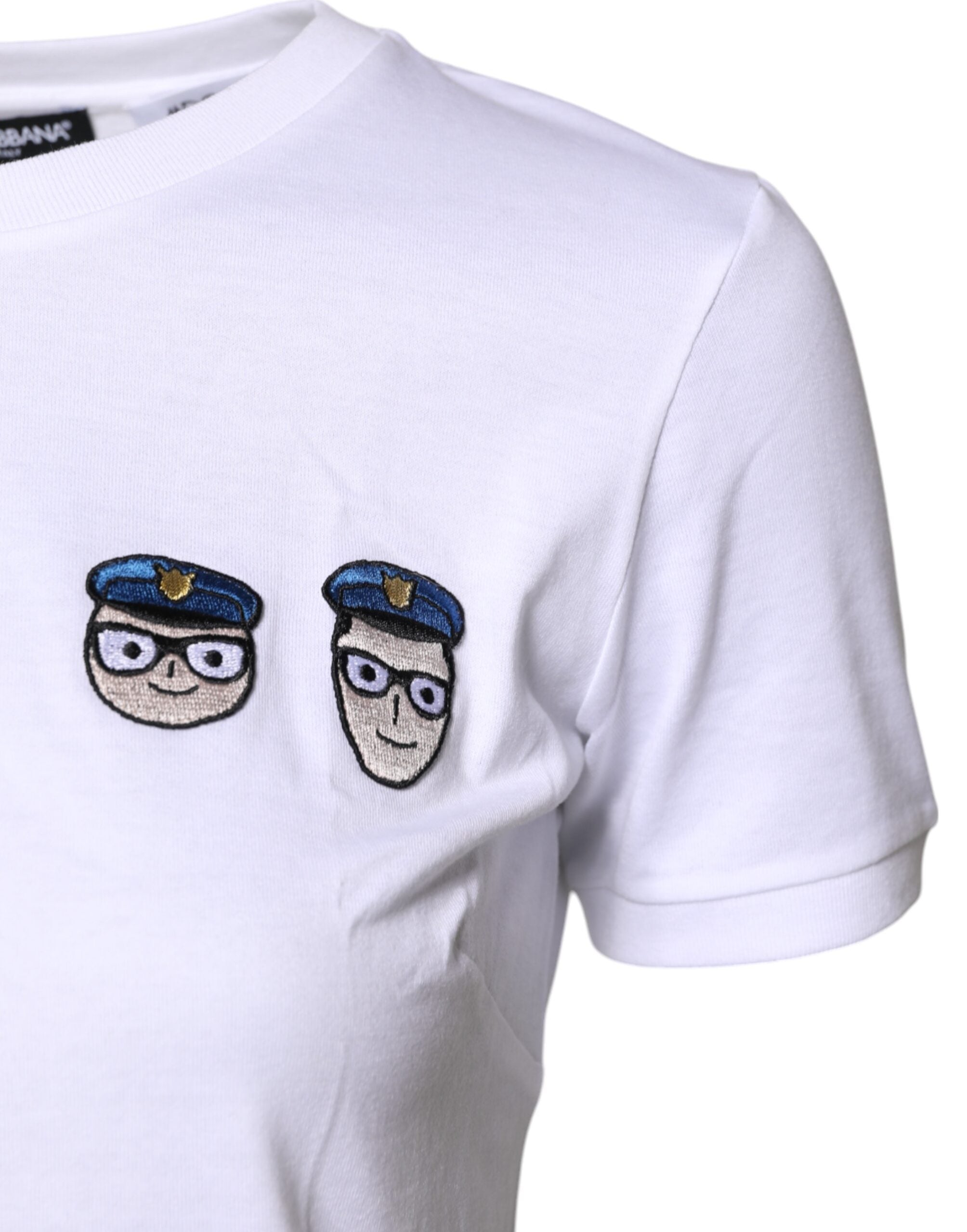Dolce & Gabbana White #DGFamily Cotton Crew Neck T-shirt