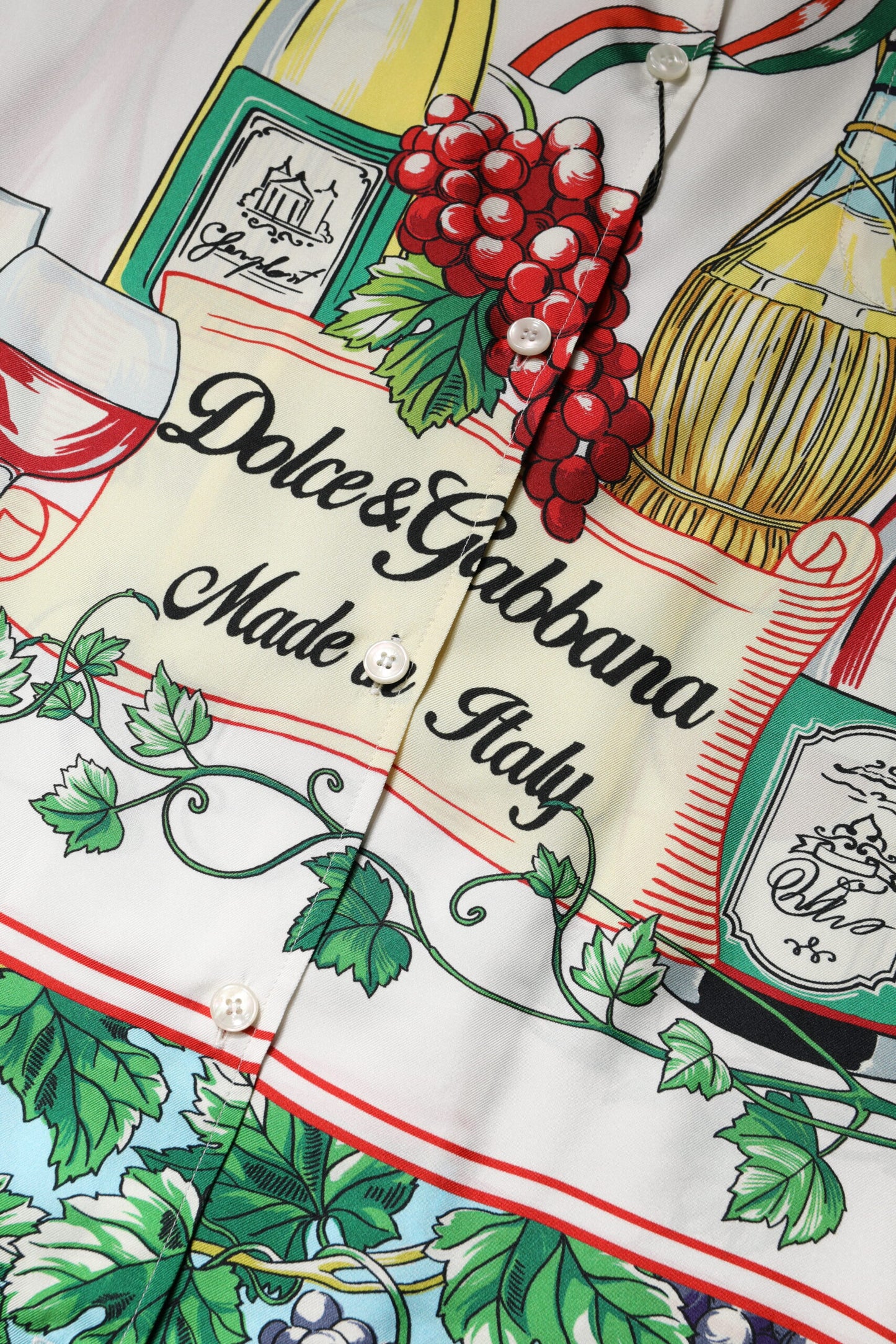 Dolce &amp; Gabbana Flerfärgad Kortärmad Sidentopp Mat