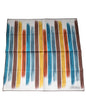 Dolce & Gabbana Multicolor Stripes Cotton Square Foulard Scarf