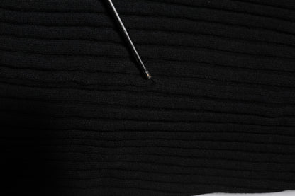 Dolce & Gabbana Black Cashmere Knitted Neck Warmer Foulard Scarf