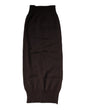 Dolce & Gabbana Brown Cashmere Knitted Neck Warmer Foulard Scarf