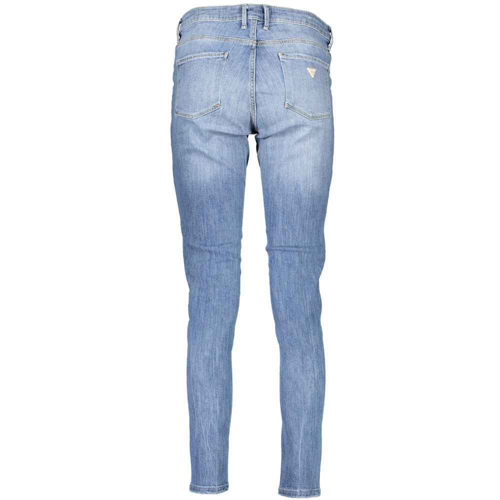 Ljusblå bomullsjeans för kvinnor