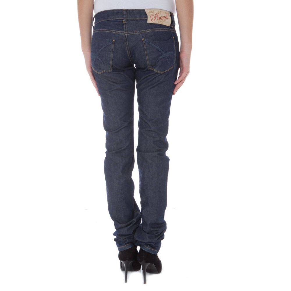 Blå bomullsjeans och byxor