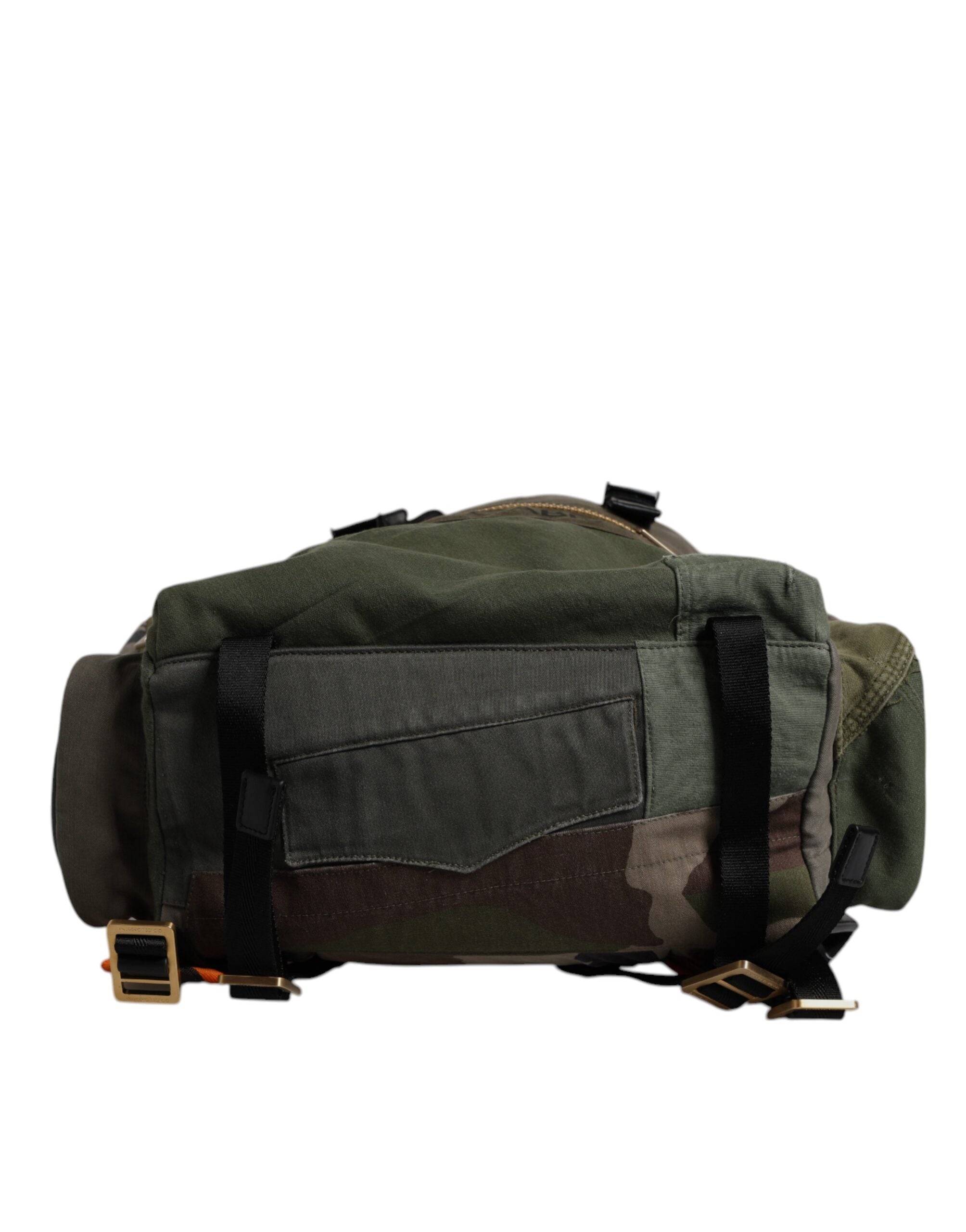 Militärgrön lapptäcke-ryggsäck