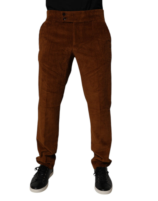 Dolce &amp; Gabbana Mörkbruna skinny jeans i manchester i bomull