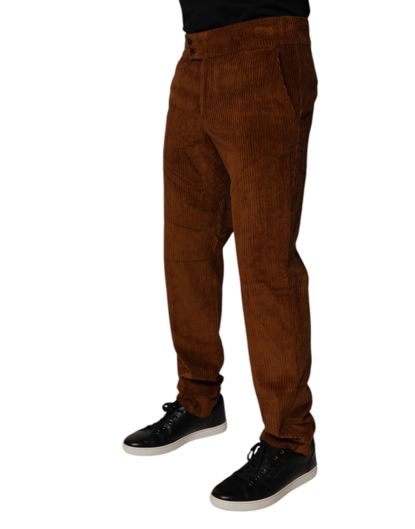 Dolce &amp; Gabbana Mörkbruna skinny jeans i manchester i bomull