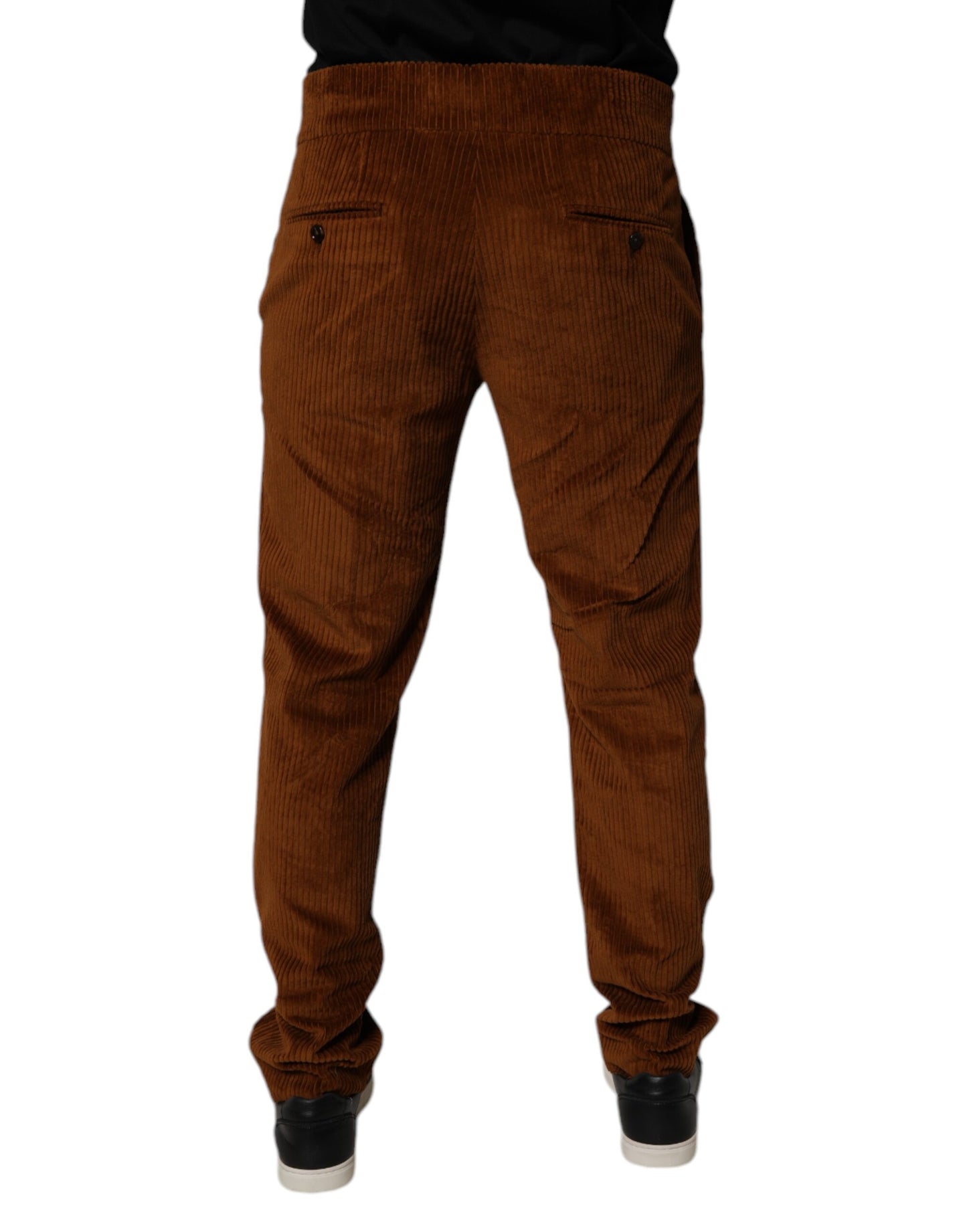 Dolce &amp; Gabbana Mörkbruna skinny jeans i manchester i bomull