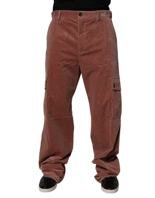 Dolce &amp; Gabbana Bruna Corduroy Bomull Cargo Herrjeans