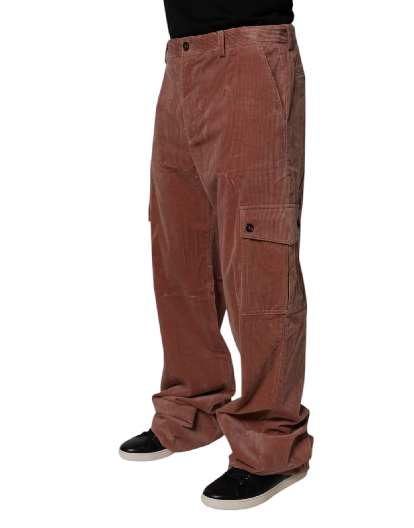 Dolce &amp; Gabbana Bruna Corduroy Bomull Cargo Herrjeans