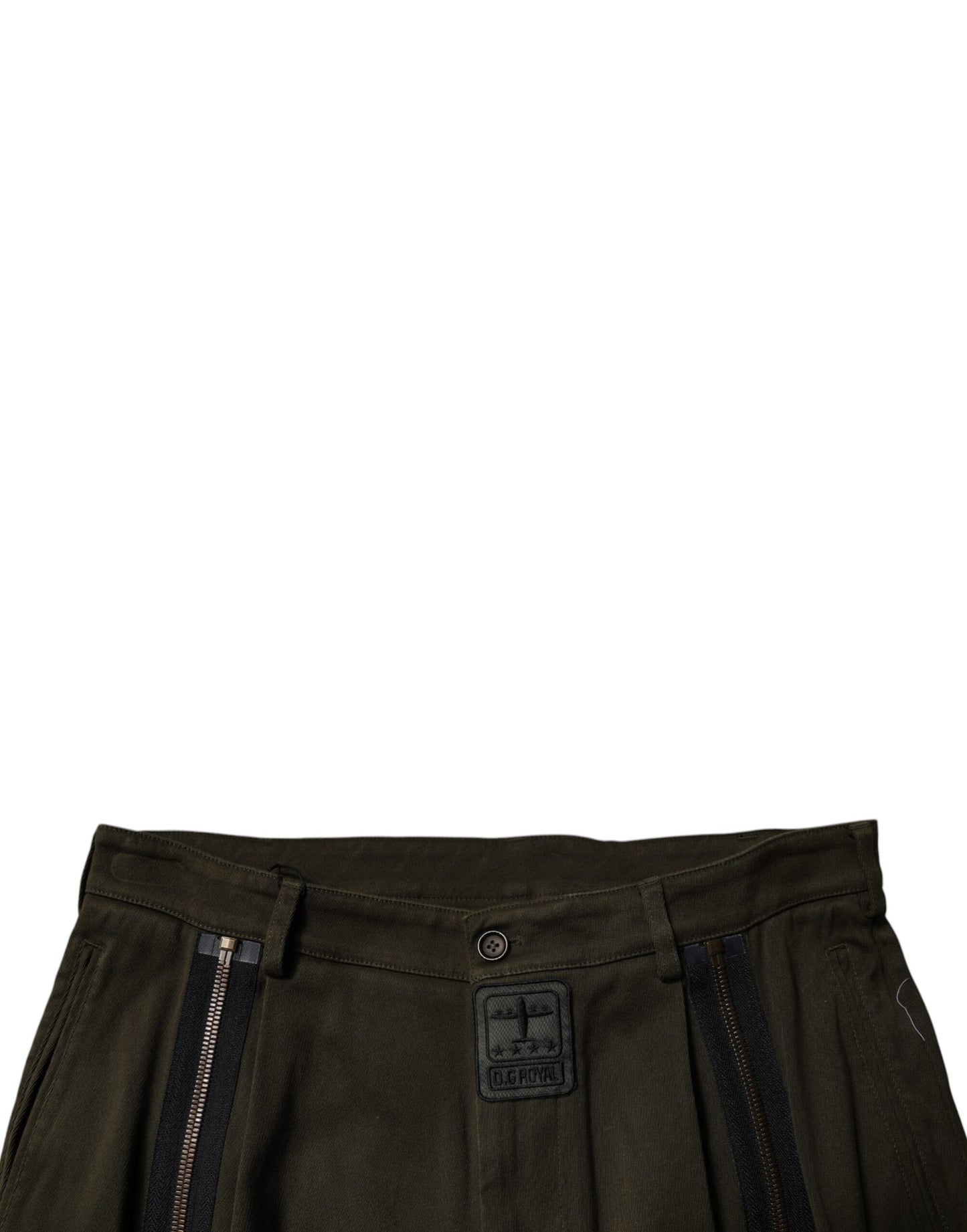Dolce &amp; Gabbana Mörkbruna Jogger Cargobyxor i Bomull