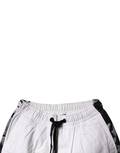 Dolce &amp; Gabbana Vita Bomull Cargo Jogger Träningsbyxor