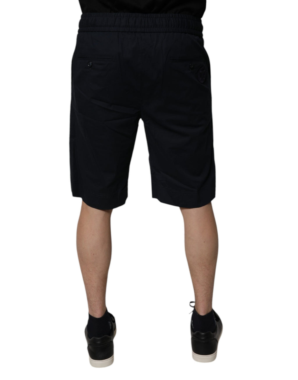 Svarta bomullsshorts för män Bermudashorts