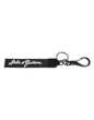 Dolce & Gabbana Black White DG Logo Silver Men Keychain Polyester Keyring