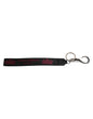 Dolce & Gabbana Black Nylon Logo DG Crown Men's Holder Keychain Keyring