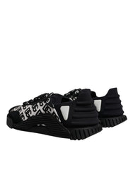 Dolce & Gabbana Black Logo Lace Up Low Top NS1 Sneakers Shoes