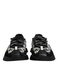 Dolce & Gabbana Black Logo Lace Up Low Top NS1 Sneakers Shoes