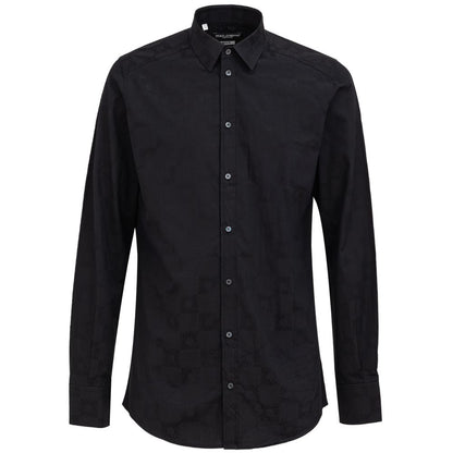 Dolce &amp; Gabbana svart bomullsskjorta