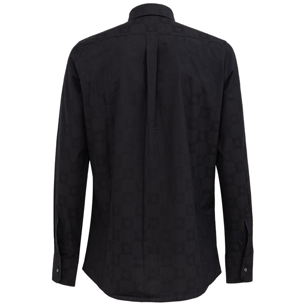 Dolce &amp; Gabbana svart bomullsskjorta