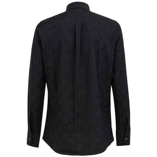 Dolce &amp; Gabbana svart bomullsskjorta