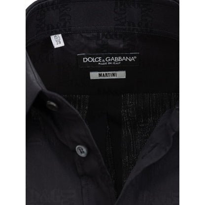 Dolce &amp; Gabbana svart bomullsskjorta