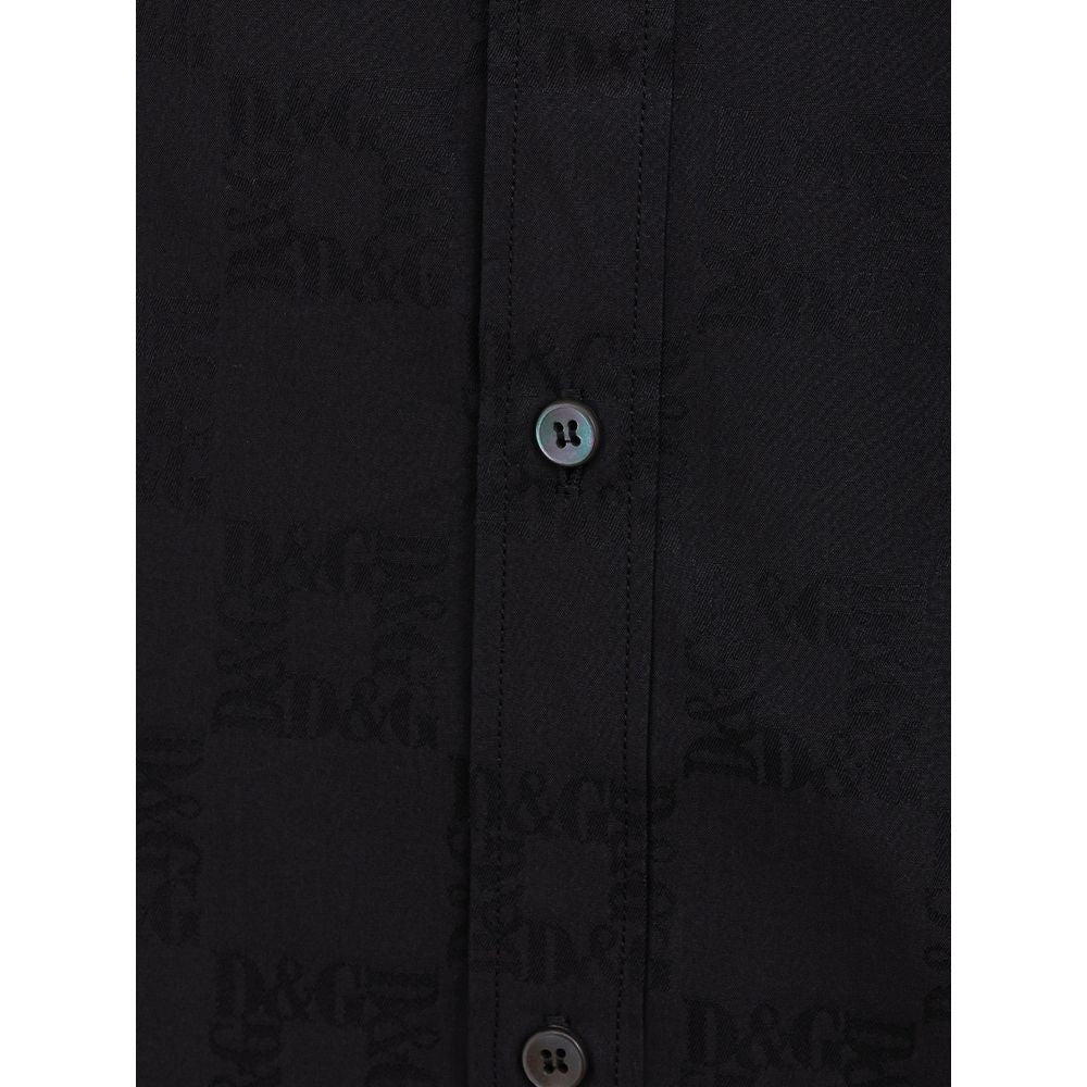 Dolce &amp; Gabbana svart bomullsskjorta