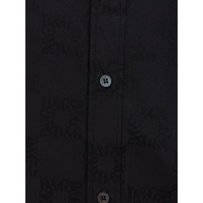 Dolce &amp; Gabbana svart bomullsskjorta