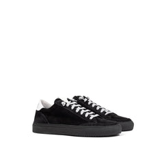 P448 Black Suede Leather Athletic Sneakers