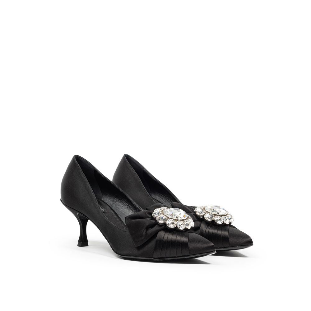 Svart viskose pumps