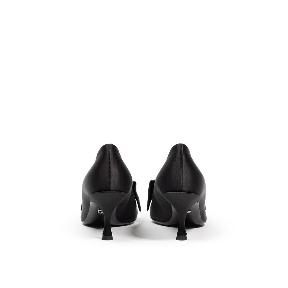 Svart viskose pumps