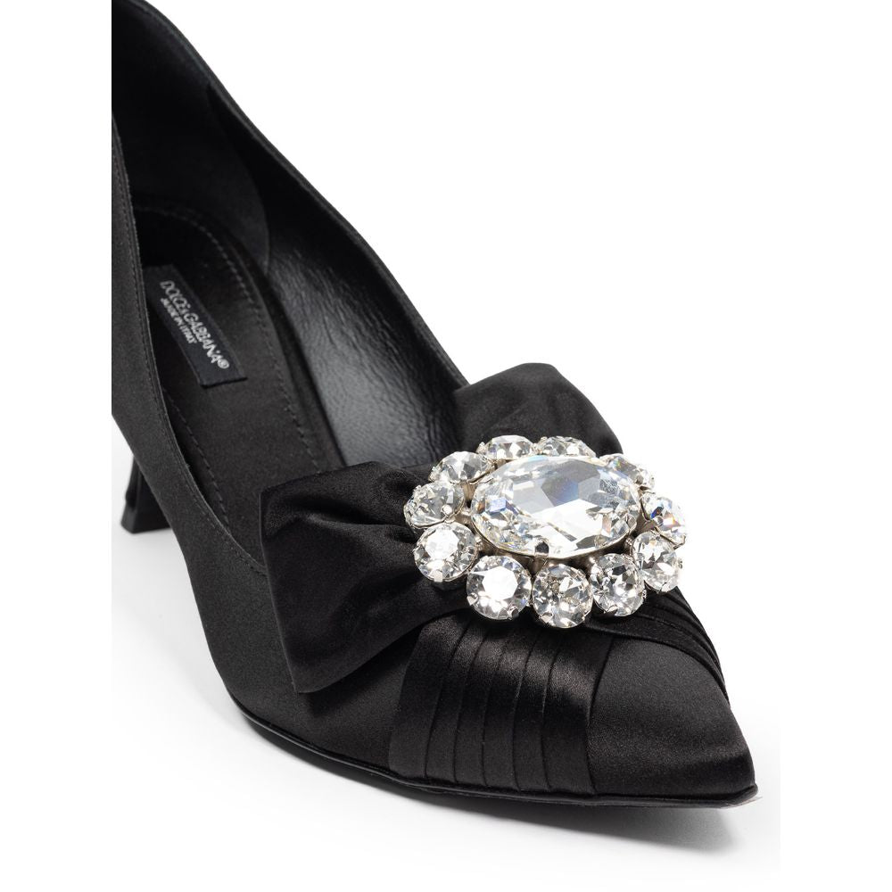 Svart viskose pumps