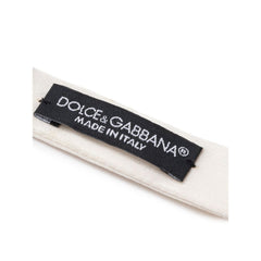 Dolce & Gabbana White Silk Bowtie