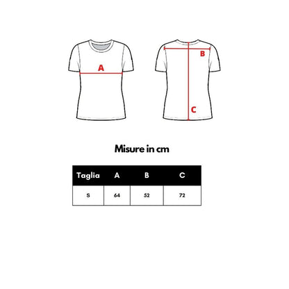 Röd bomulls-T-shirt