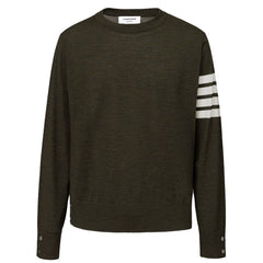 Thom Browne Green Wool Sweatshirt